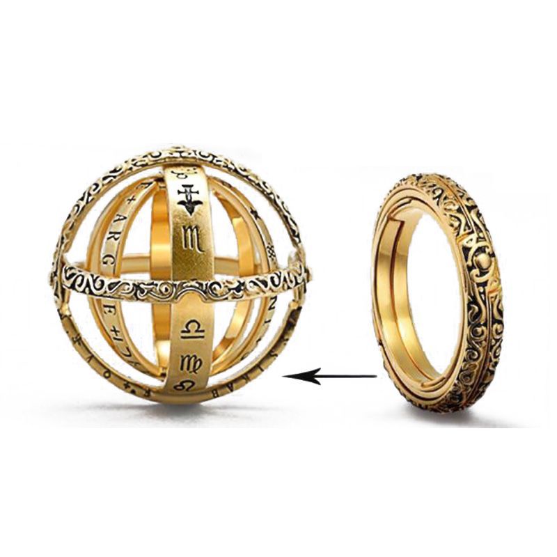 Astronomical Sphere Ball Ring For Mens