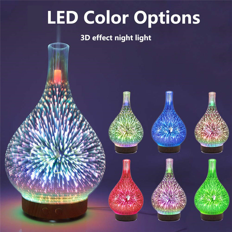3D Essential Oil Diffuser Cool Mist Humidifier Ultrasonic Aromatherapy Diffuser