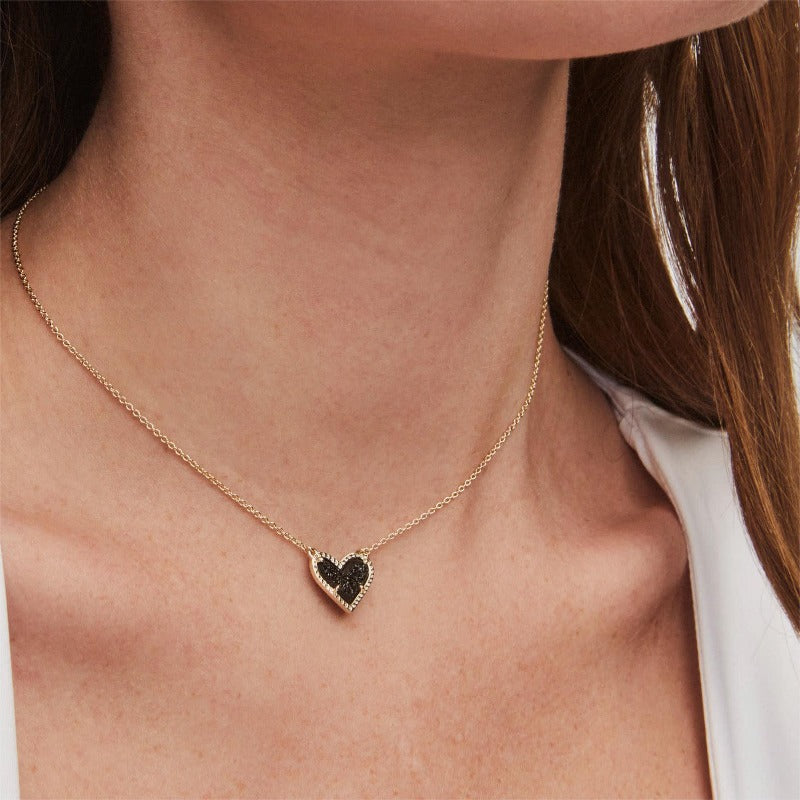 Ari Heart Adjustable Length Pendant Necklace for Women