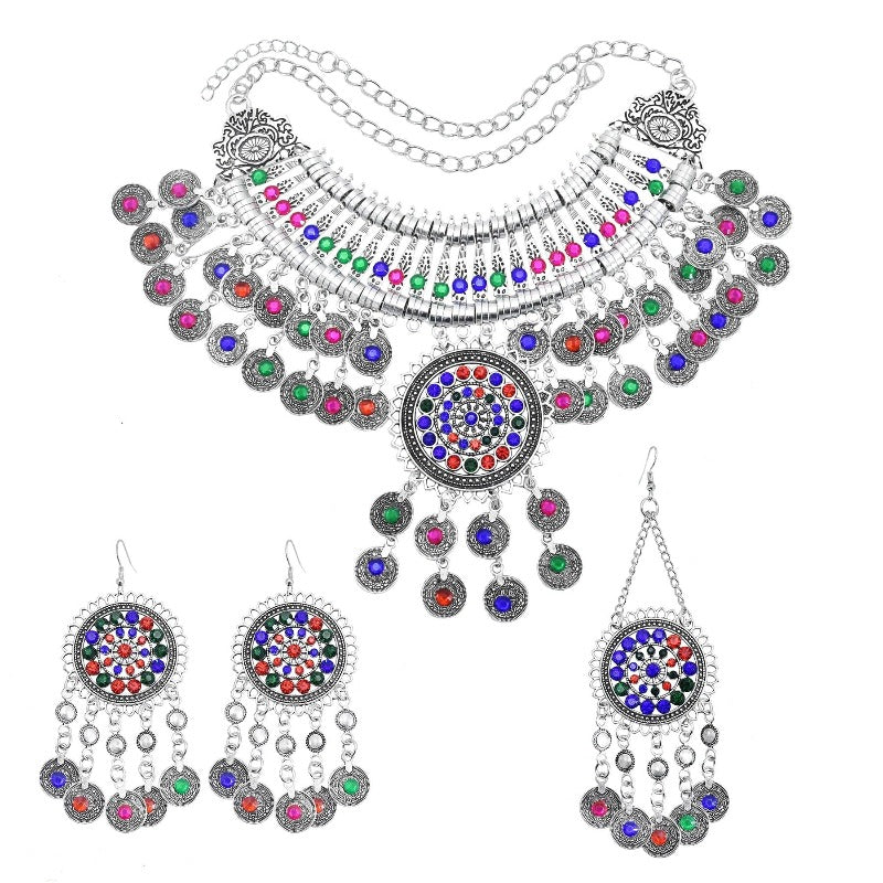 Turkish Boho Vintage Jewelry Tiaras Sets for Women