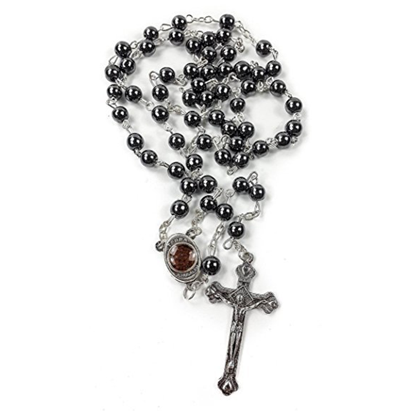 Hematite Beads Rosary Necklace