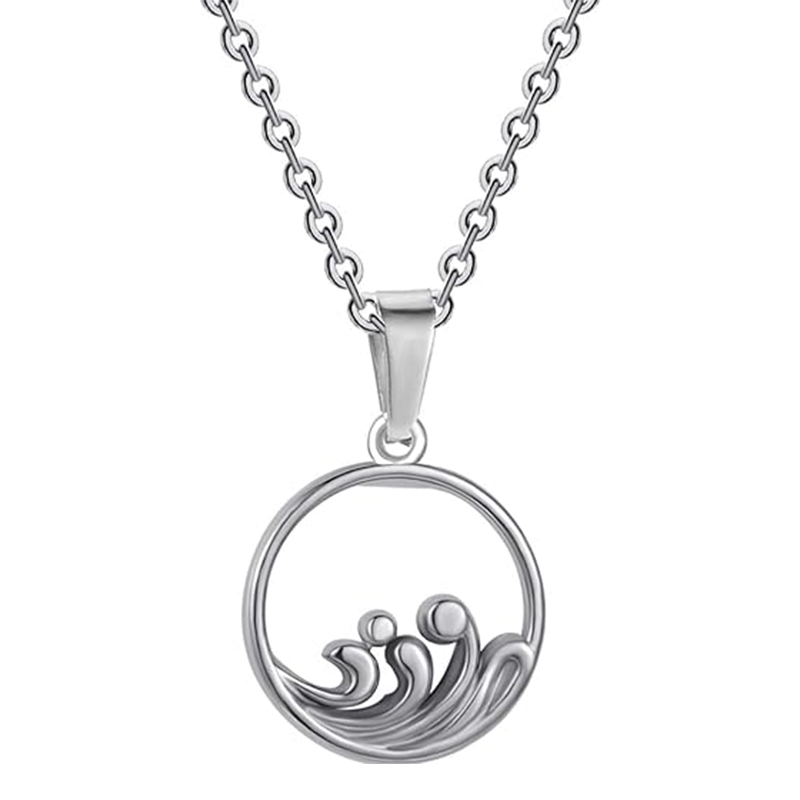 Mountain and Ocean Sea Wave Tide Style Necklace for Women