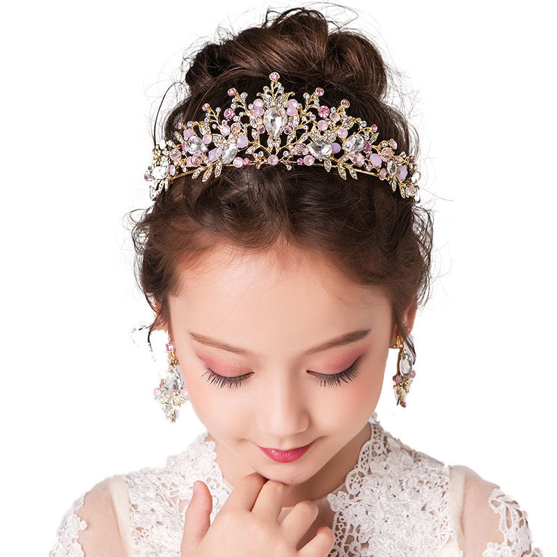 Princess Crowns and Earrings Tiara Set