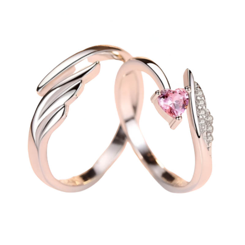 Valentine's Day Gift Elegant Ring  Heart Diamond