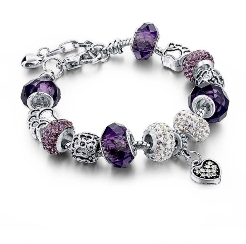 Jewelry Silver Charms Bracelet 