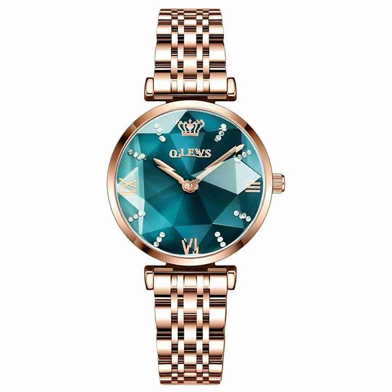 Luxury Jewel Quartz Watch Waterproof Stainless Steel Watch For Women